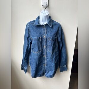 H&M Ladies Trend Thick Denim Winter Shirt, Small
